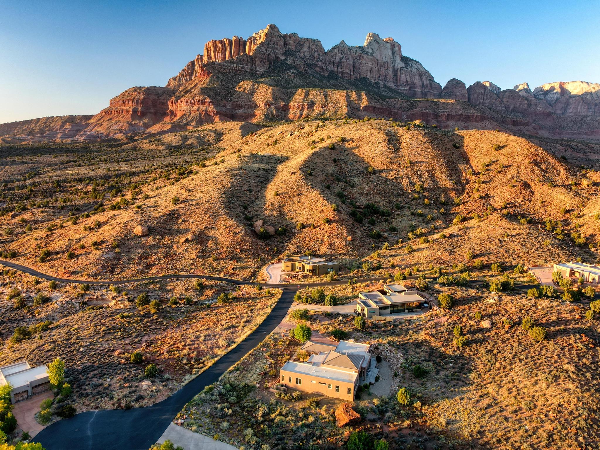 Stunning Aerial Shot of a Luxury Property